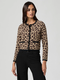 Oberon Animal Print Cardigan