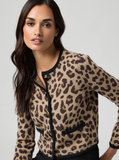 Oberon Animal Print Cardigan