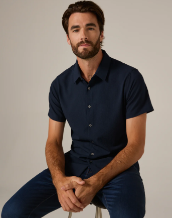 Barnes Short Sleeve Button Down Shirt