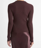 Ribbed Cashmere-Silk Polo Sweater