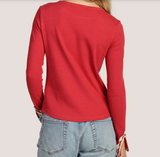 Beau Long Sleeve Crochet Tee