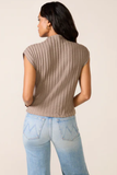 Nara London Rib Mock Neck Top