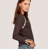 Beau Crochet Long Sleeve Tee