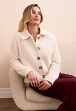 Super Soft Boucle Button-Front Jacket