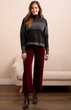 Two-Tone Ottoman High Low Sweater