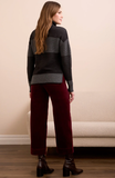 Two-Tone Ottoman High Low Sweater