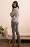 Soft Two Tones Mock Neck Sweater