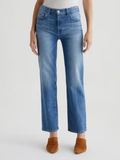 Brinley Mid Rise Straight Leg Jean