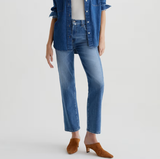 Brinley Mid Rise Straight Leg Jean