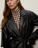 Vegan Leather Coat
