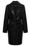 Vegan Leather Coat