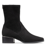 Stretch Suede Short Bootie
