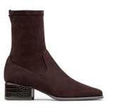 Stretch Suede Short Bootie