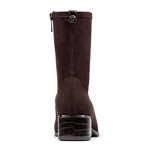 Stretch Suede Short Bootie