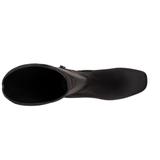 Stretch Suede Low Heel Tall Boot