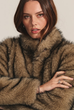 Lux Fur Belted Coat