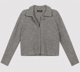 Wool + Alpaca Covered Button Cardigan