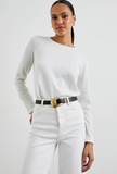 Cotton Cashmere Long Sleeve Tee