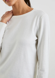 Cotton Cashmere Long Sleeve Tee