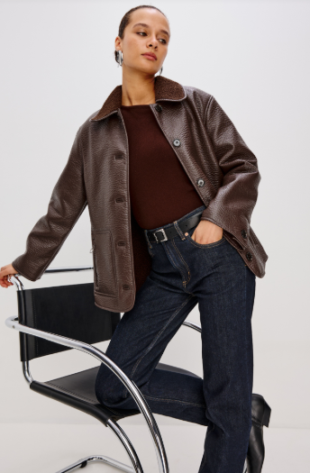 Luis Faux Leather Jacket