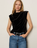 Pleated Sleeveless Top