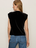 Pleated Sleeveless Top