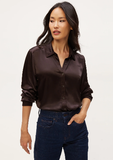 Meredith Satin Button Down