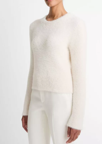 Eyelash Crew Neck Sweater