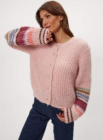 Lumi Stripe Souffle Cardigan