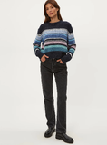 Aura Stripe Souffle Crew