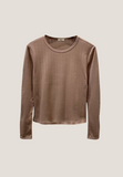 Kelly Pointelle Long Sleeve Tee