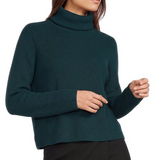 Italian Merino Turtleneck Top in Regenerative Wool