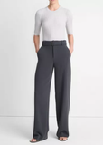 High Waisted Belted Wide Leg Trouser