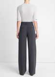 High Waisted Belted Wide Leg Trouser