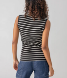 Essential  Sleeveless Mock Neck