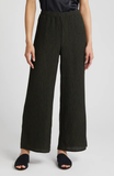 Woven Plisse Wide Ankle Pant