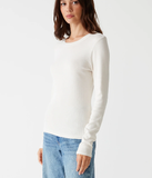 Emilia Ultra Rib LS Scoop Tee