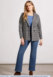 Plaid Knit Blazer