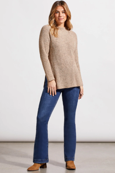 Mock Neck Tunic w/Side Slits