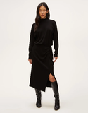 Lila Ultra Rib Blouson Midi Dress