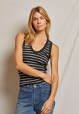 Jordan U Neck Ribbed Tank