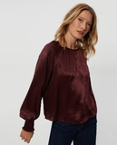 Fabi Hammered Satin Top