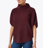 Extrafine Baby Wool Tneck Poncho