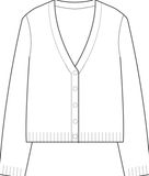 Organic Cotton Fluff V-Neck Cardigan