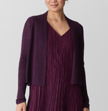 Organic Linen Cotton Cropped Cardigan