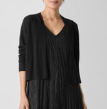 Organic Linen Cotton Cropped Cardigan