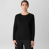 Superfine Merino Crew Neck Top in Regenerative Wool