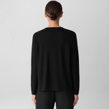 Superfine Merino Crew Neck Top in Regenerative Wool