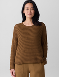 Peruvian Organic Cotton Cord Crew Neck Sweater