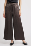 Textured Satin Wide Ankle Pant